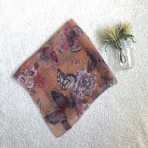 Butterfly Floral Scarf